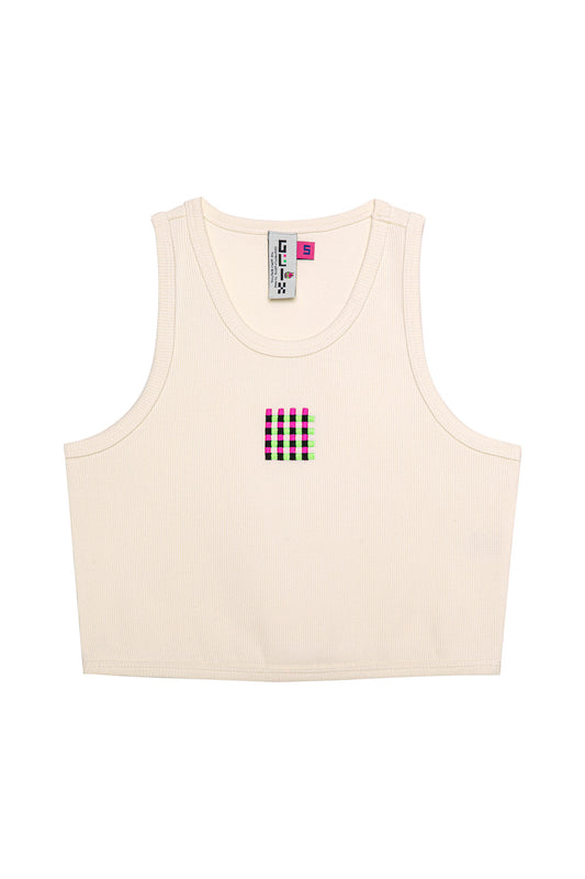 WHITE TANK TOP - tank.exe