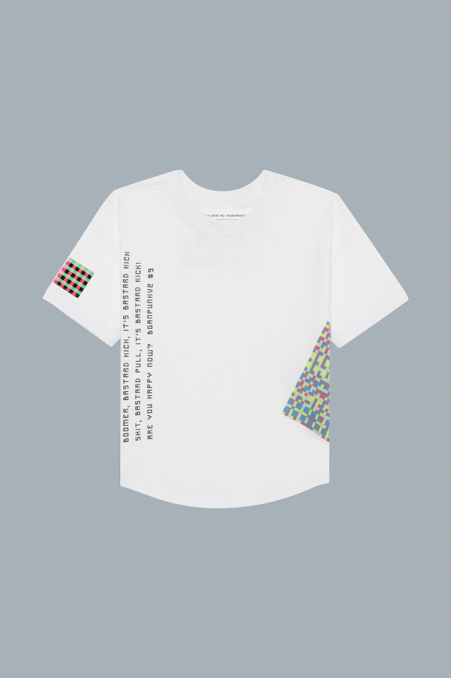 WHITE CROP TOP BABY TEE - BGAN #00009
