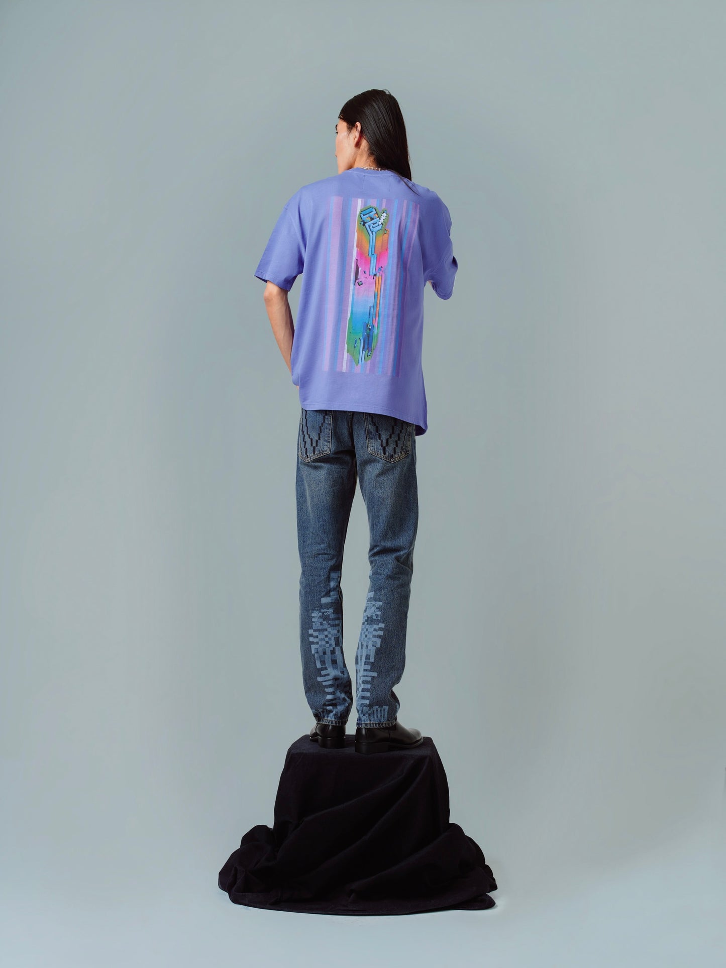 PURPLE OVERSIZE T-SHIRT - BRUTALISMUS!