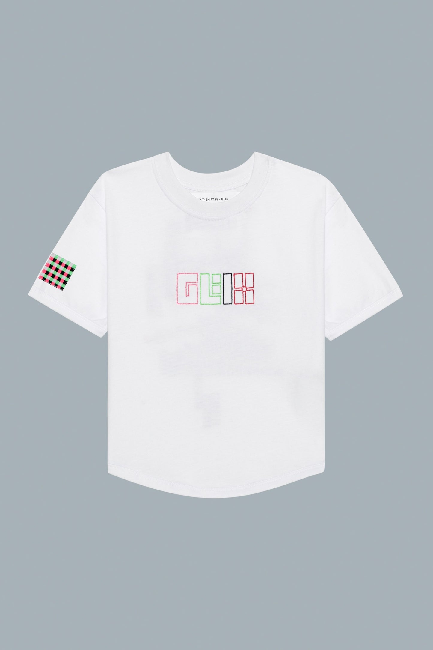 WHITE CROP TOP BABY TEE - GLIX