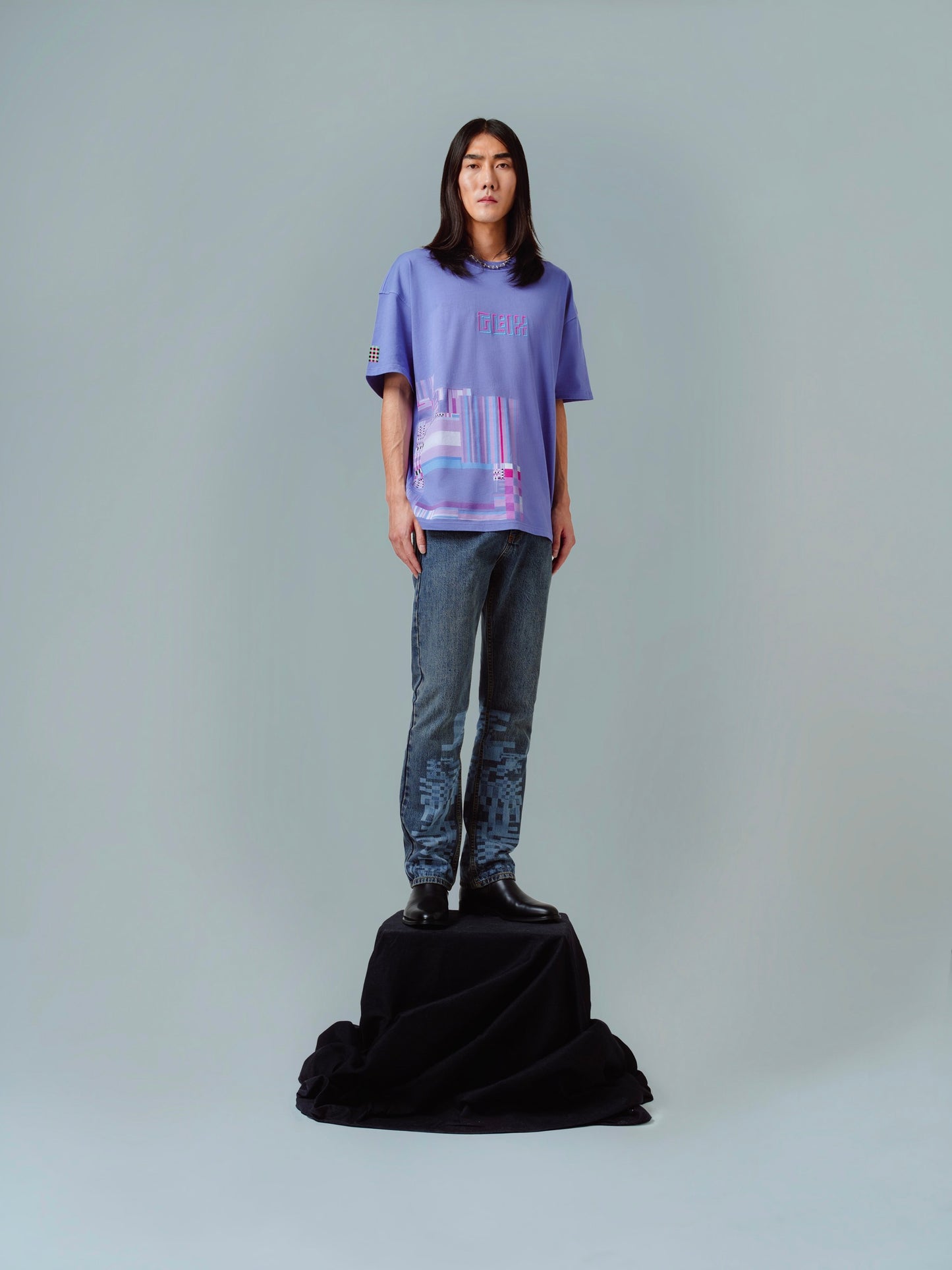 PURPLE OVERSIZE T-SHIRT - BRUTALISMUS!