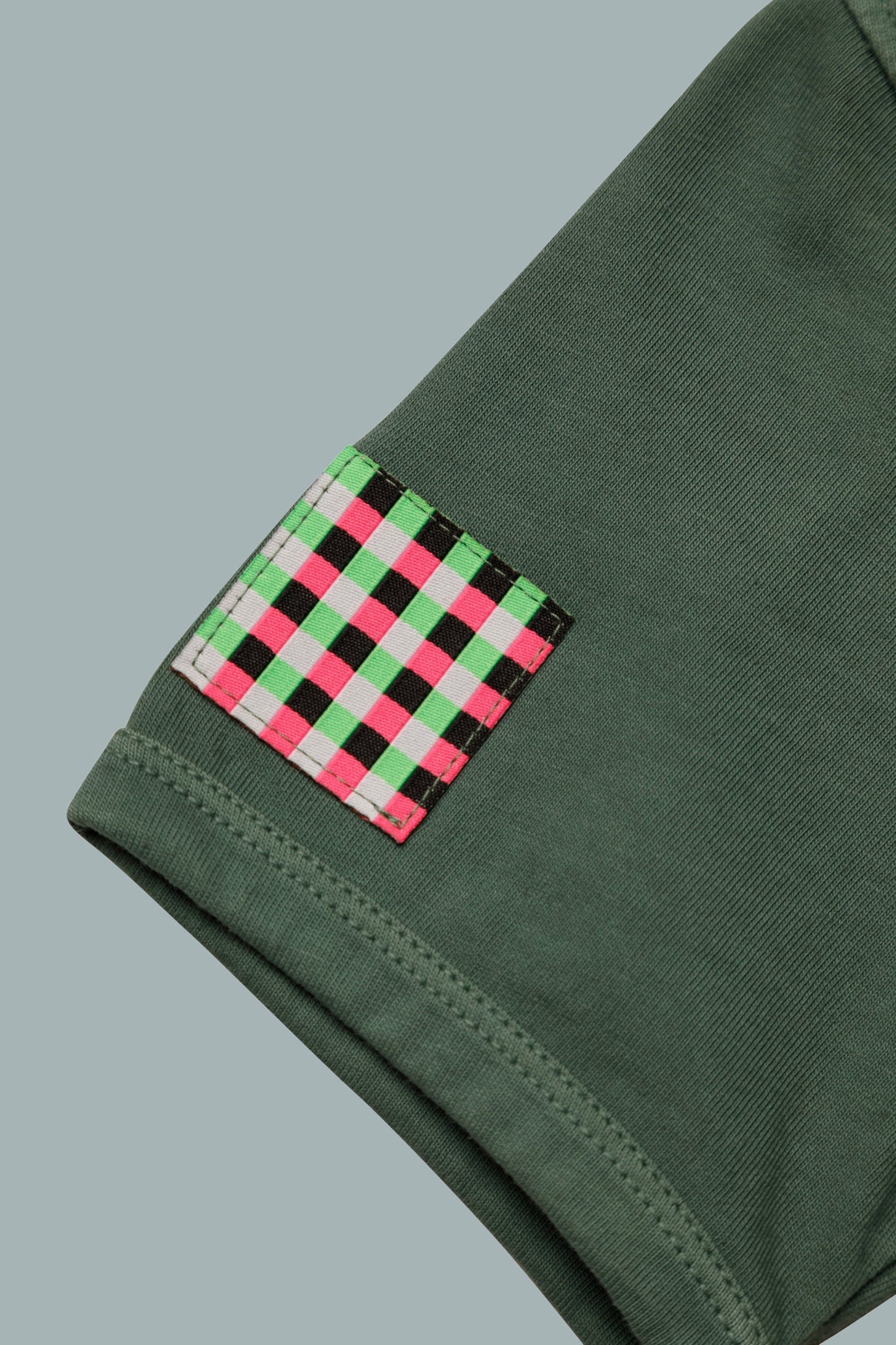 GREEN CROP TOP BABY TEE - LOST IN GLITCH