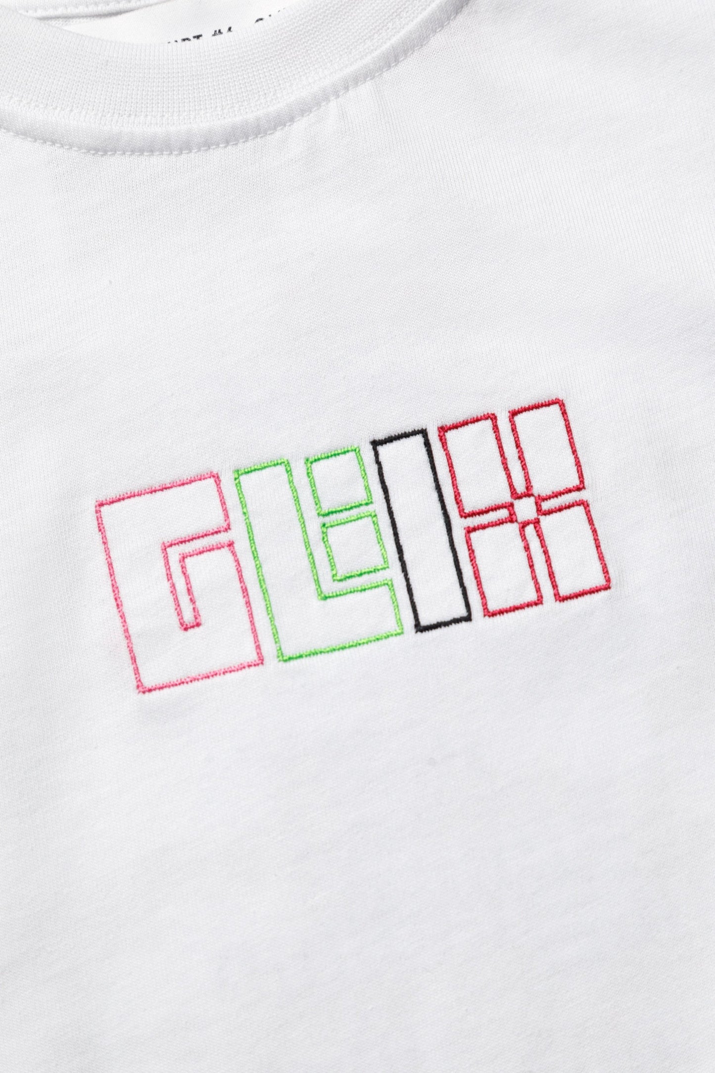 WHITE CROP TOP BABY TEE - GLIX