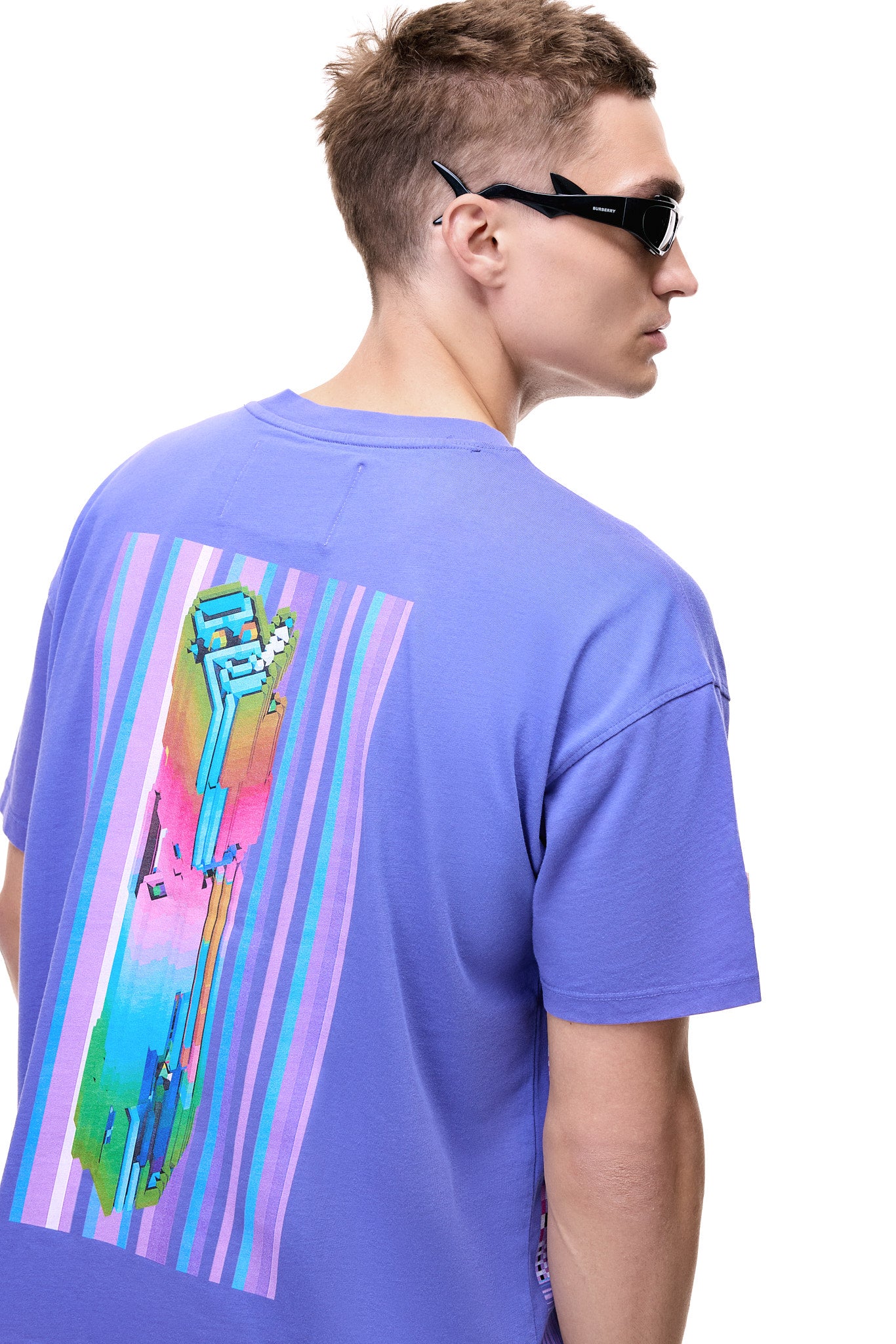 PURPLE OVERSIZE T-SHIRT - BRUTALISMUS!