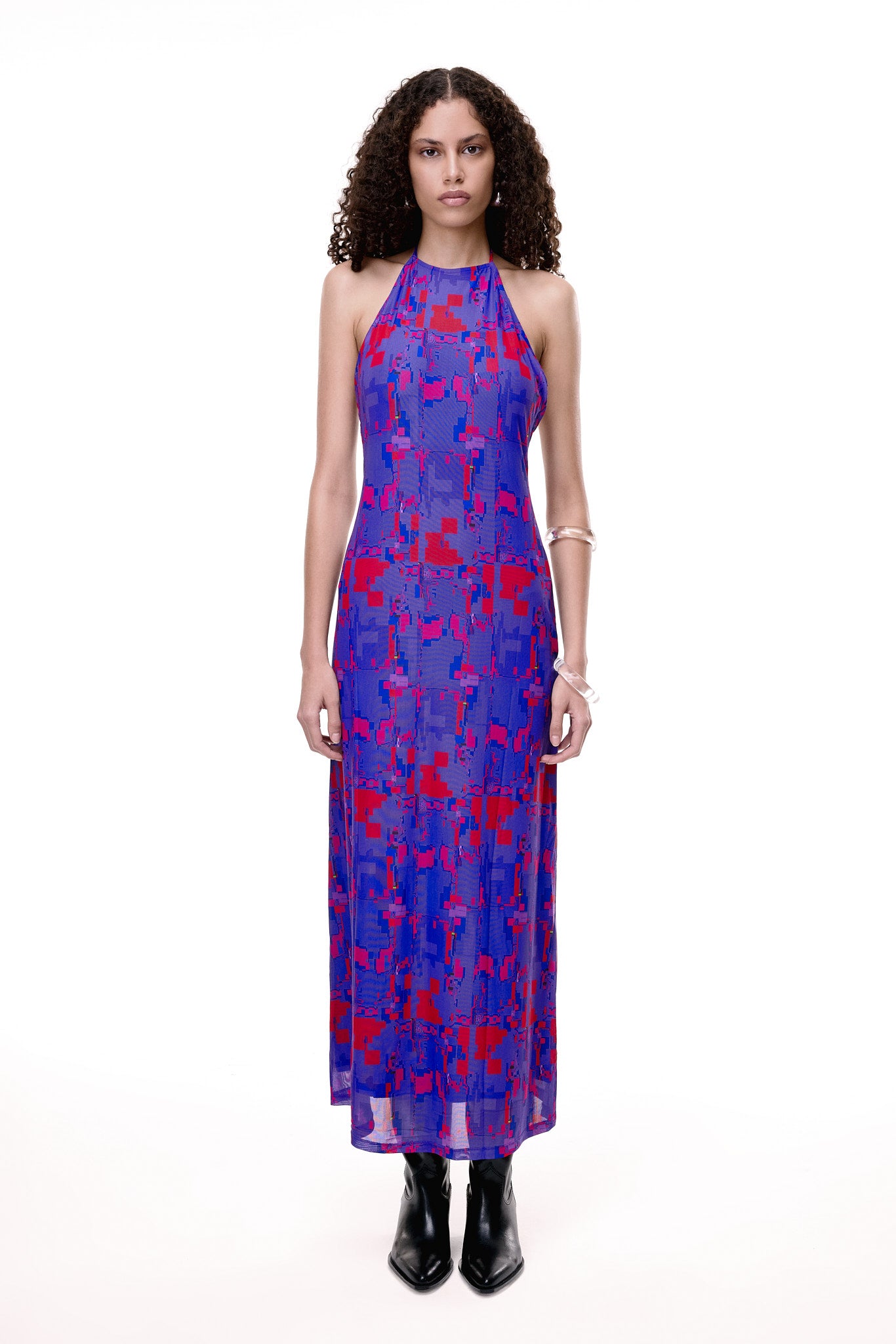 GLITCH DRESS - #404.BLUSH