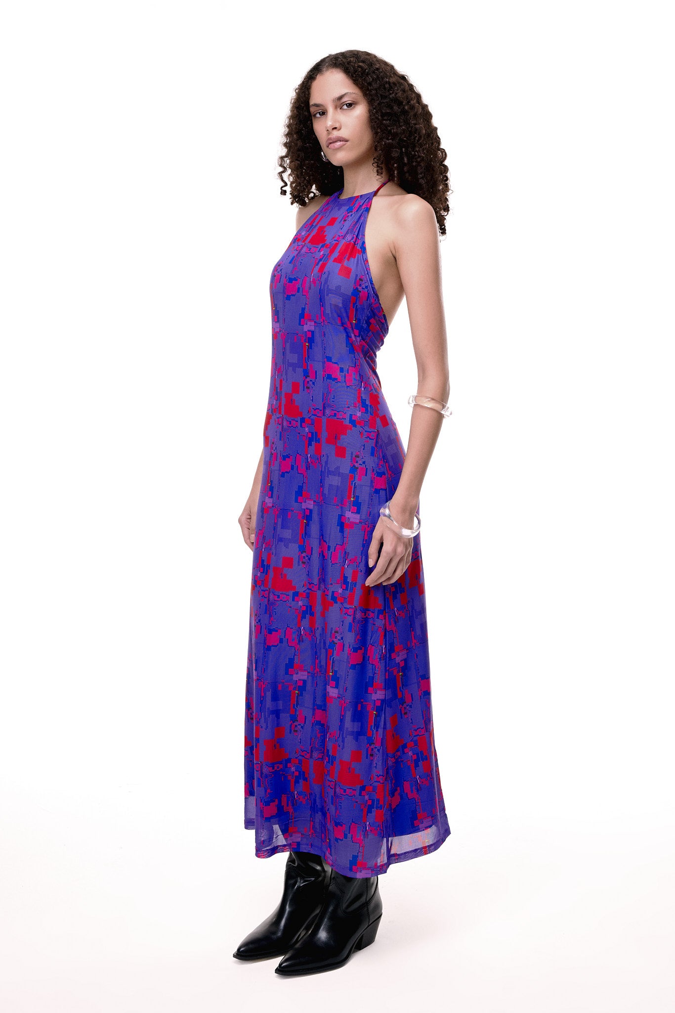 GLITCH DRESS - #404.BLUSH