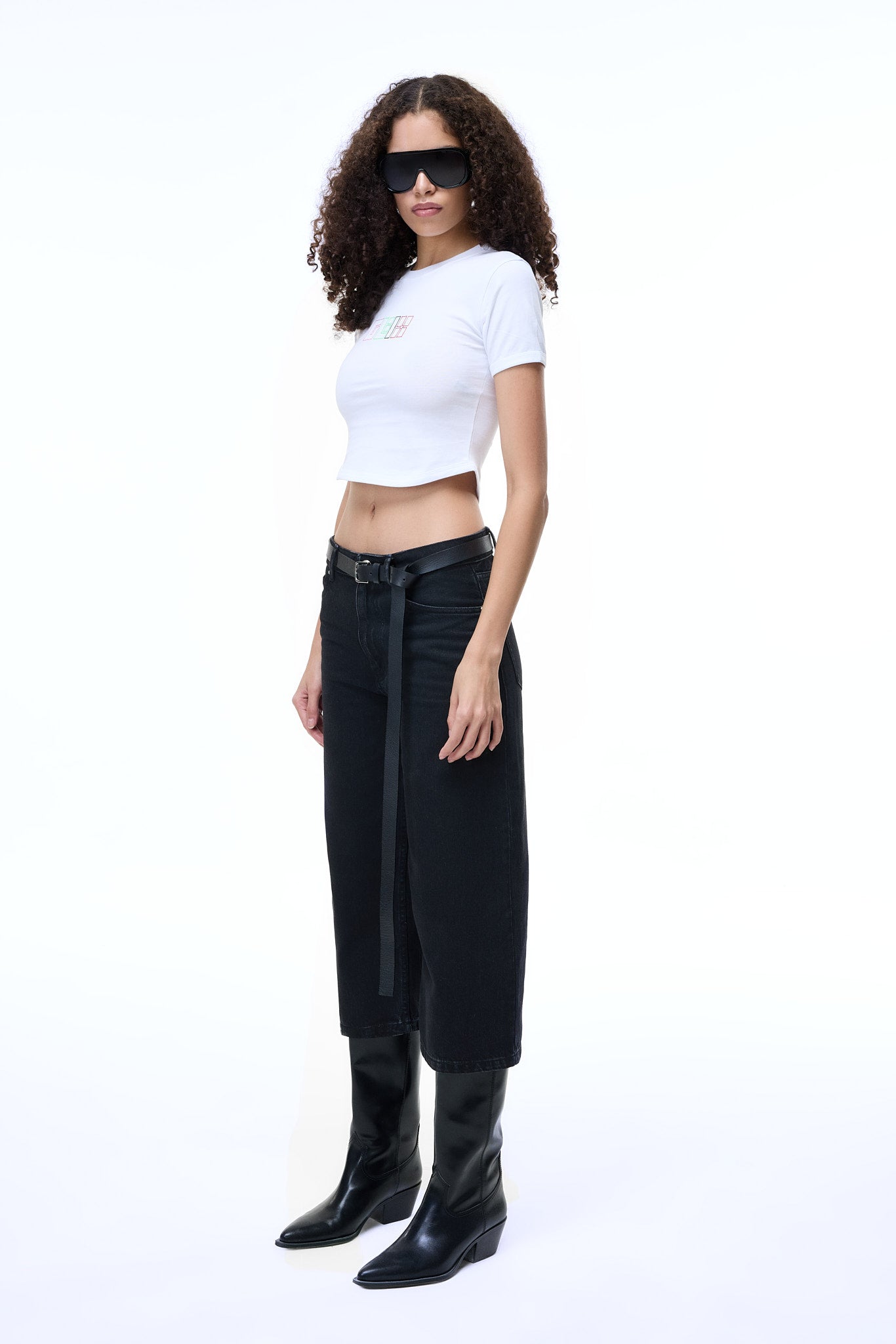 BEYAZ CROP TOP BABY TEE - GLIX