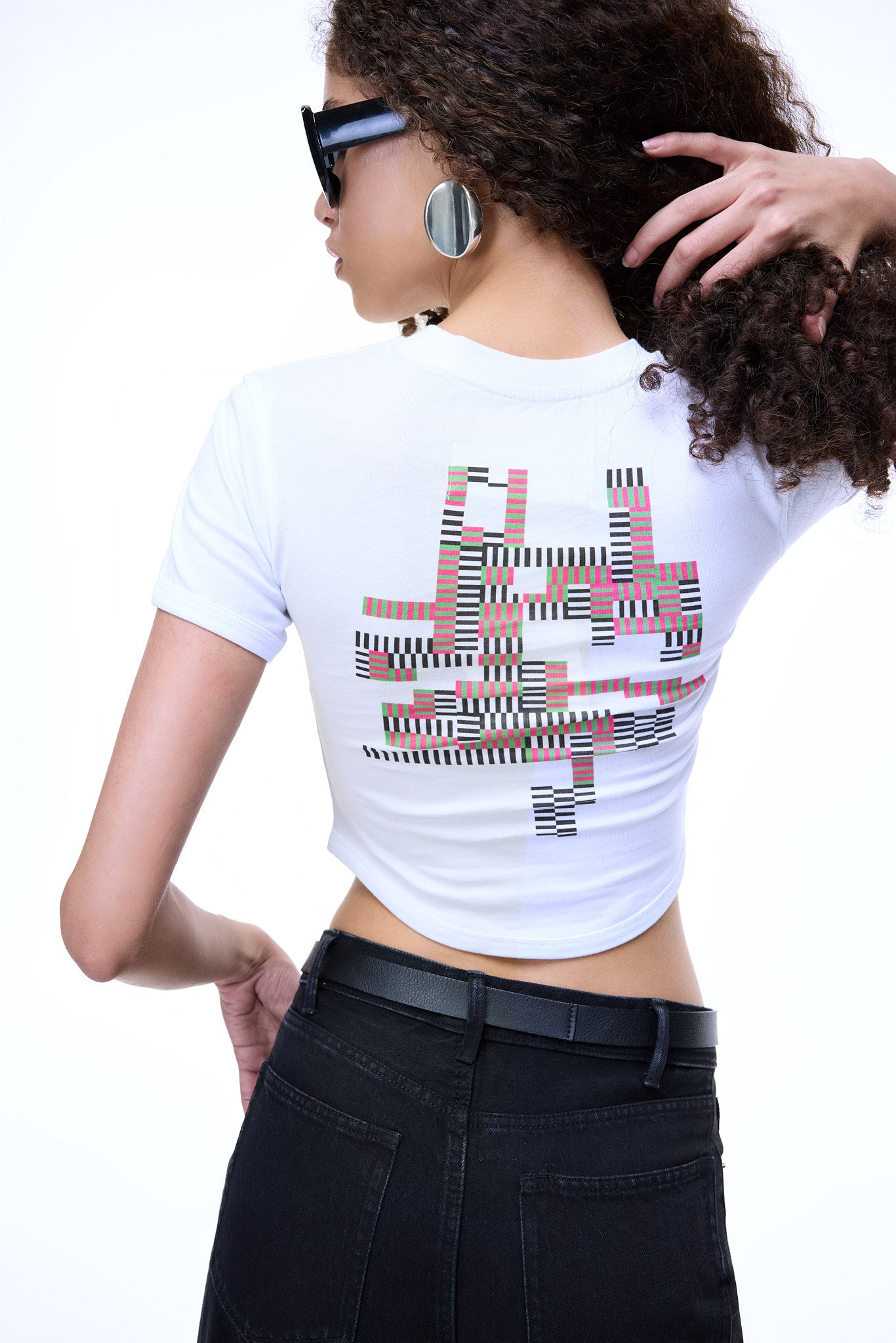 BEYAZ CROP TOP BABY TEE - GLIX