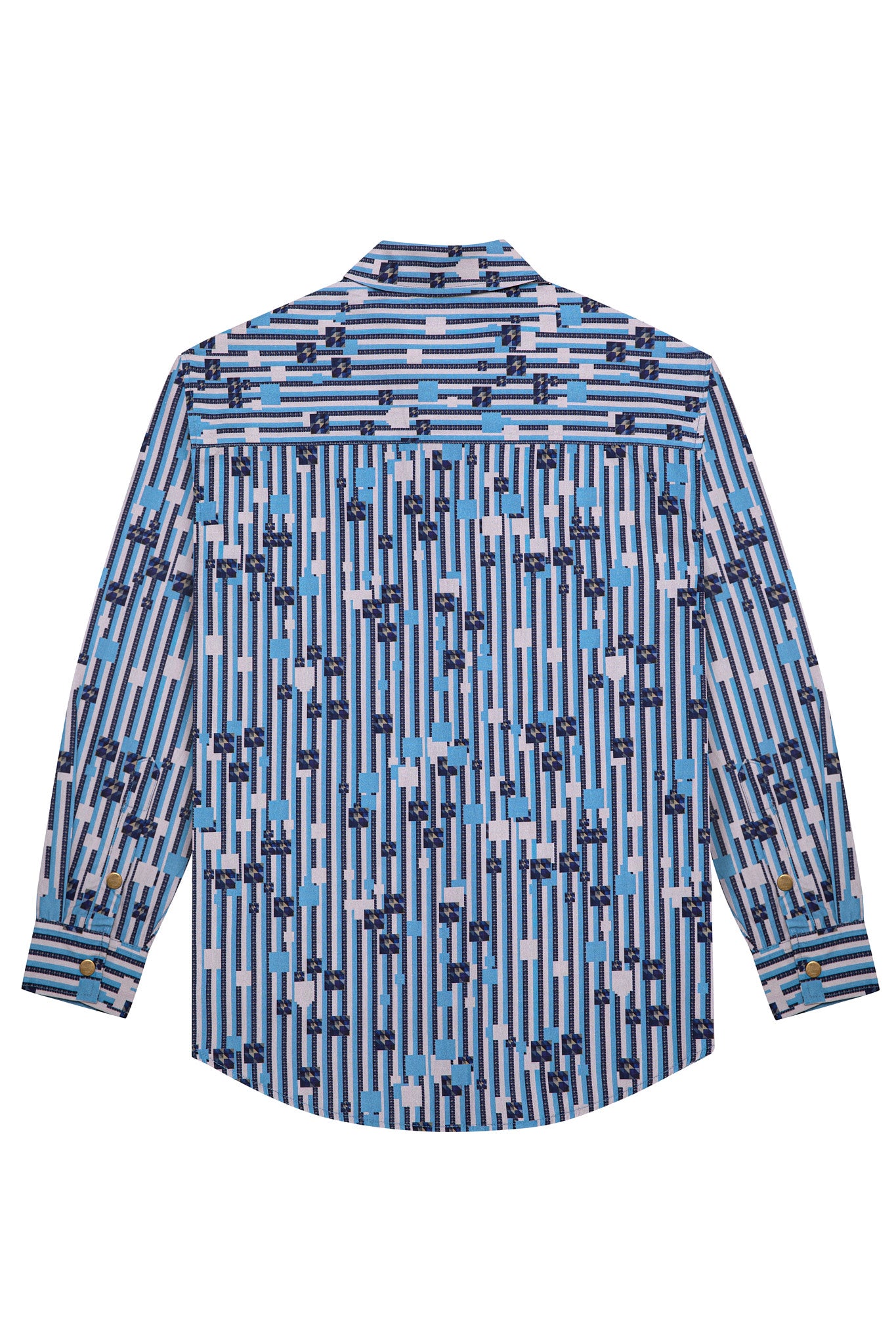 BUTTON DOWN SHIRT - WATER CRACKLE