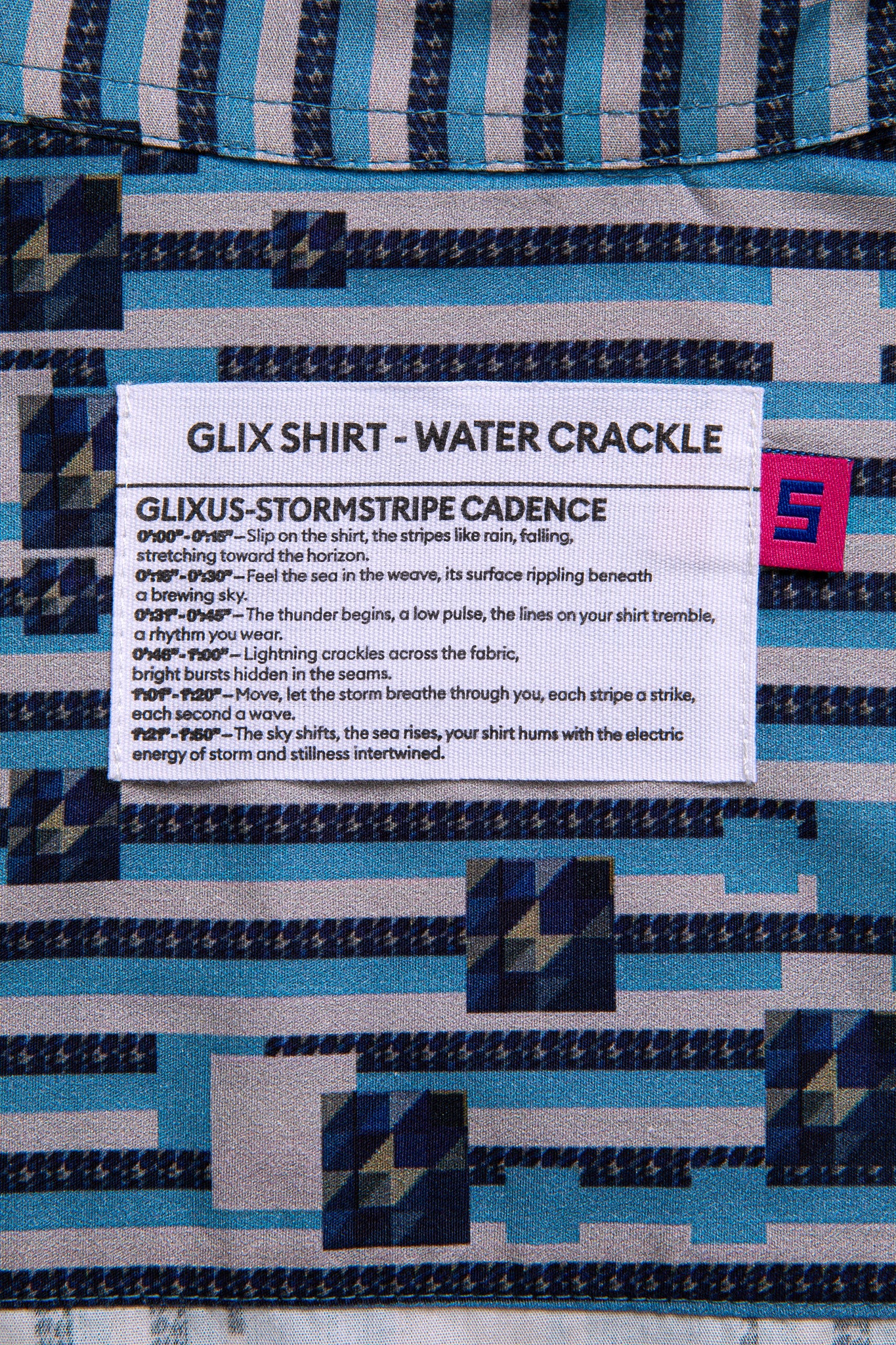 BUTTON DOWN SHIRT - WATER CRACKLE