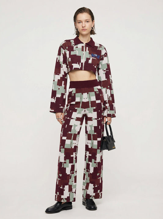 KNIT PANTS - CHERRY MOO